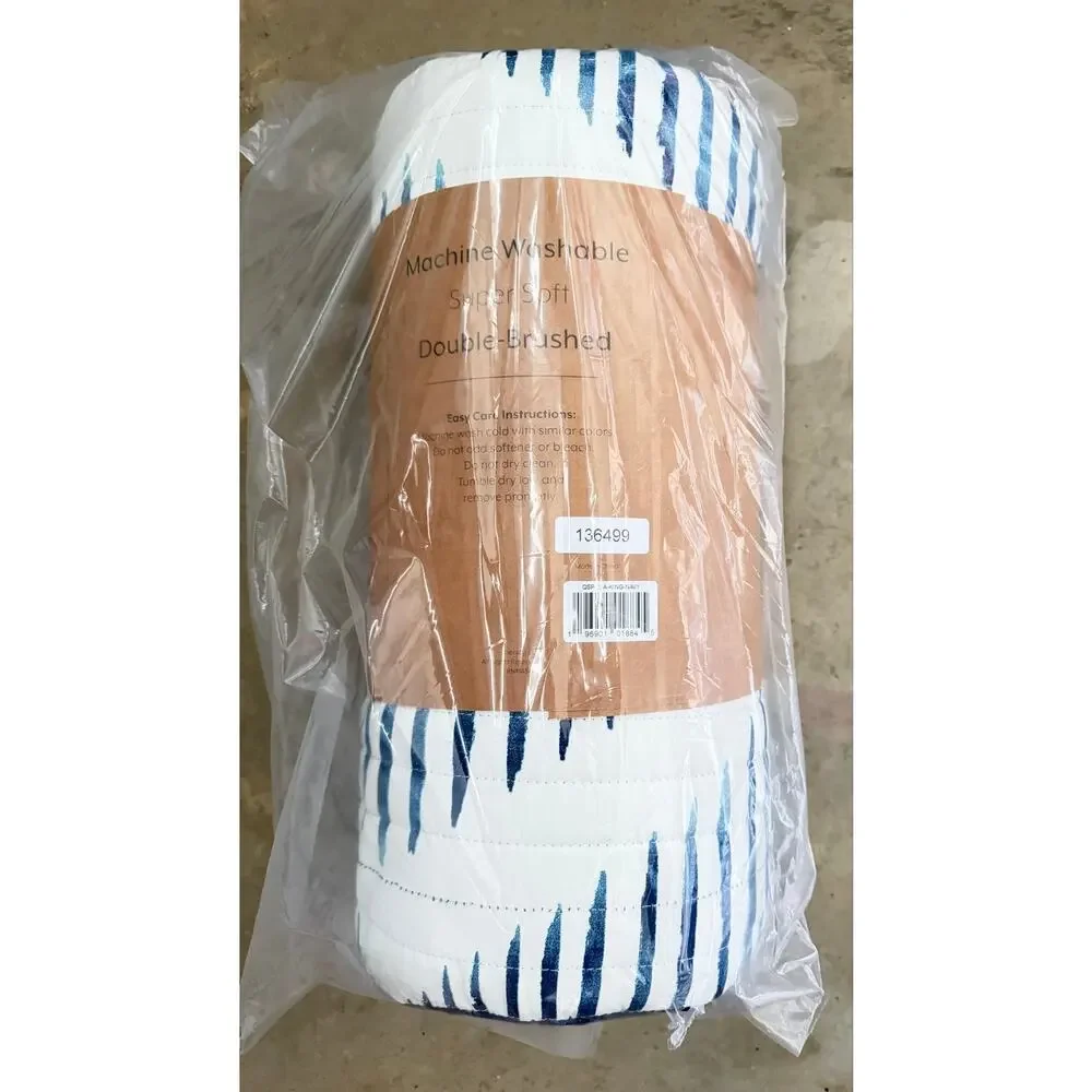 NEW! Casual Comfort iEnjoy Distressed Diamond Patterned Reversible Quilt 3PC Set
